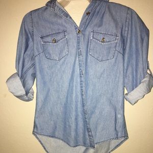 Jean button up